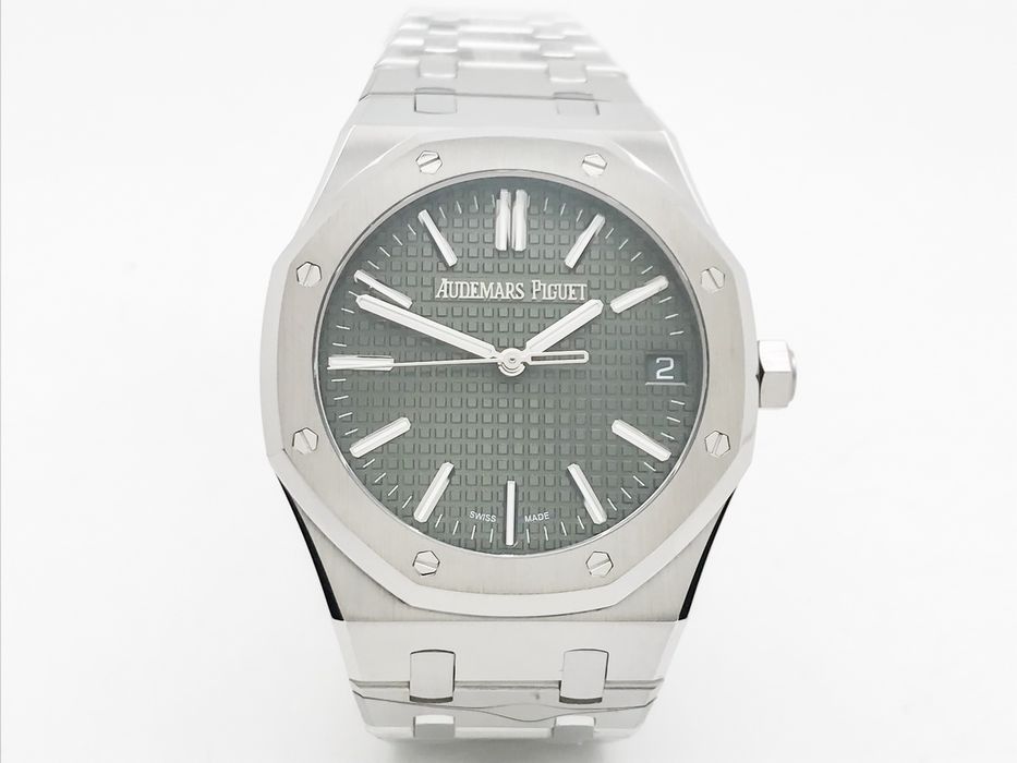 Audemars Piguet Royal Oak 15510 Green Dial 41mm - мъжки часовник - QC снимки