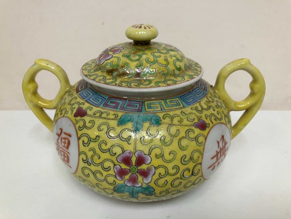 Сервиз за чай, порцеланов, китайски, оригинален - 17 части - НОВ!