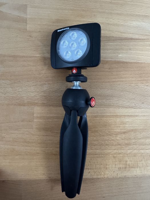 Vand lampa +stativ Manfrotto