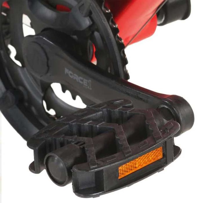 Bicicleta VidaXl Mountain Bike Adulti Copii Unisex Montana DHS Decathlon Electrica Shimano Rosie Rosu Drumetii