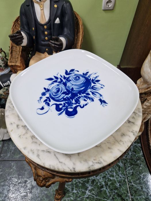 Уникална голяма антикварна порцеланова чиния за стена Rosenthal