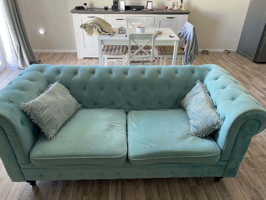 Canapea Chesterfield cu fotolii