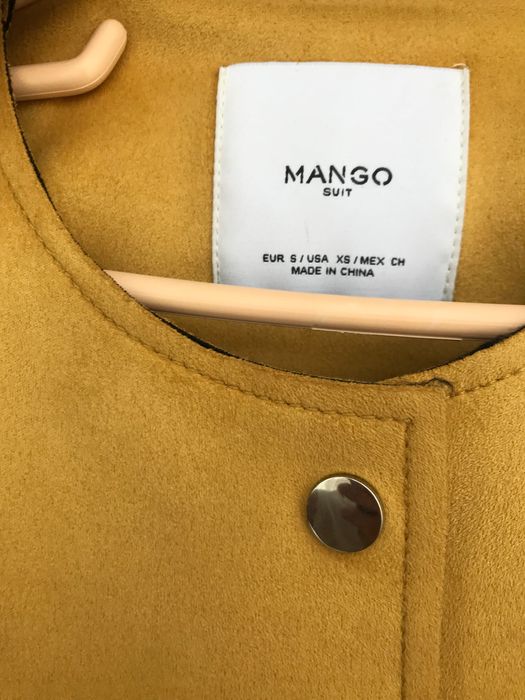 Palton galben Mango marimea S