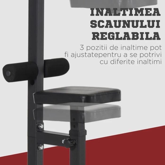Statie Fitness Pull‑Down cu Banca Reglabila şi Cablu – Antrenament Acasa