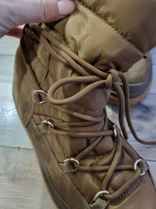 Боти ZARA в цвят камел