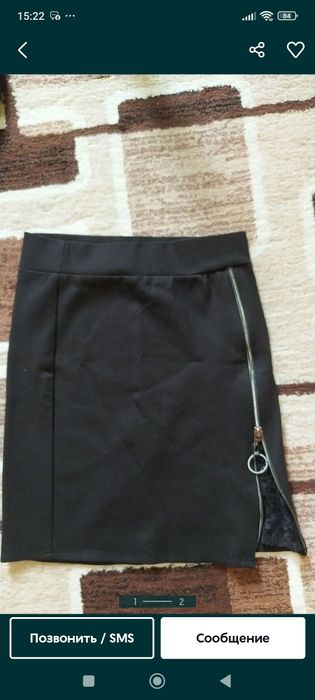 Юбка плотный трикотаж Страдивариус