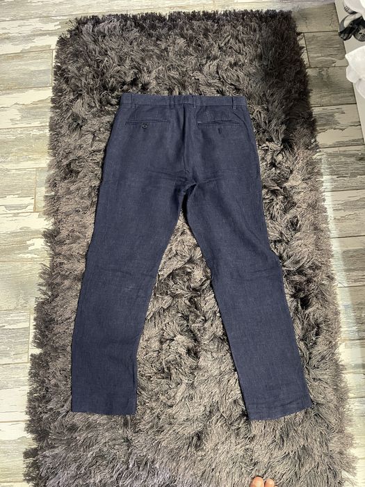 pantaloni din in zara