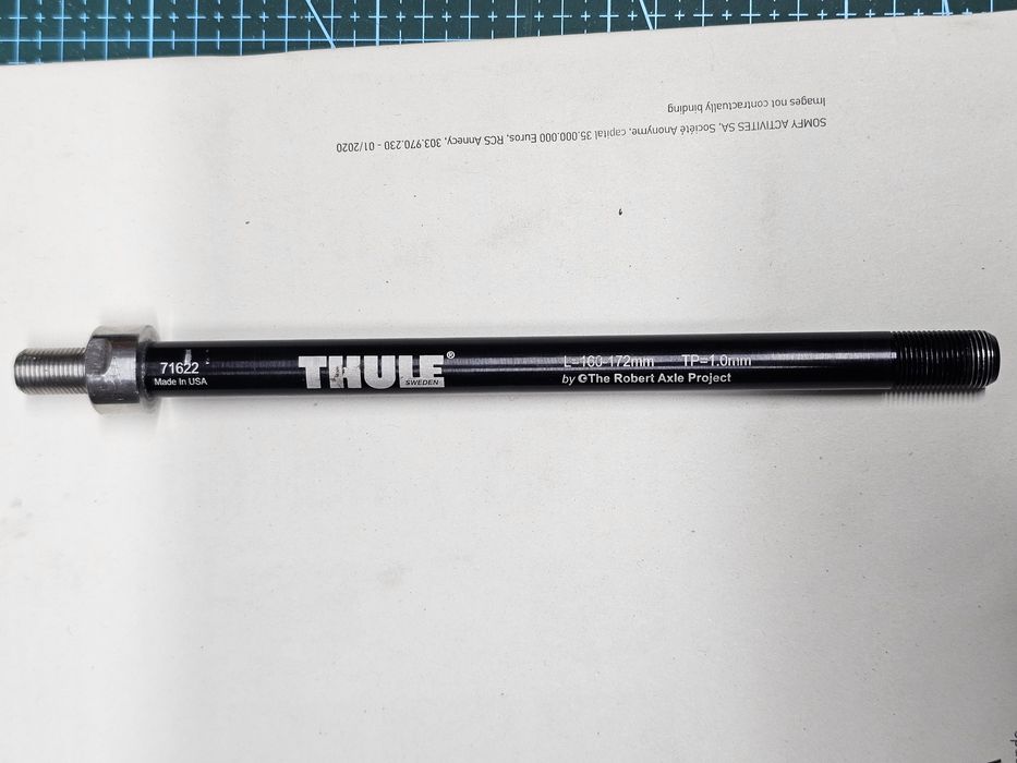 Ax butuc spate Thule Thru Axle M12 x 1.0, L= 160-172mm