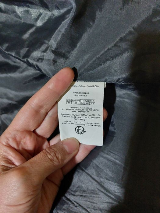 Geacă de iarnă Camaïeu cu guler cu blăniță si glugă - elegantă