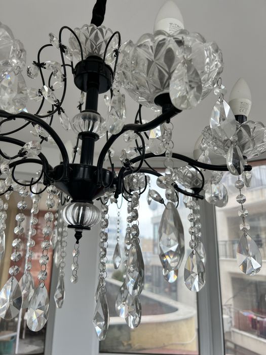 Много красив кристален лампион