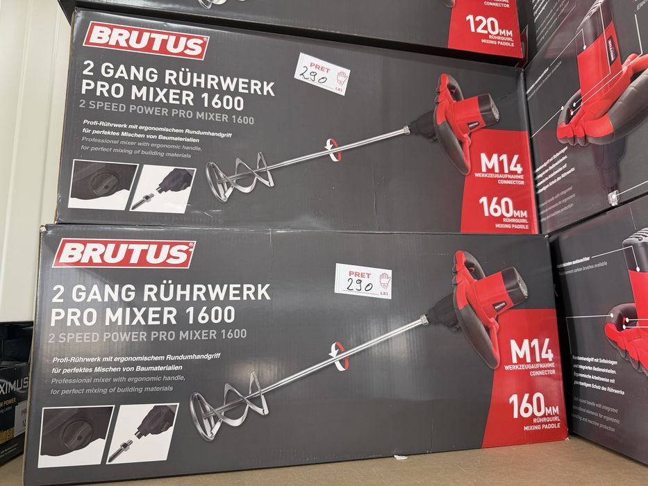 Mixer Profesional constructii Brutus Rührwerk Pro Mixer 1600W