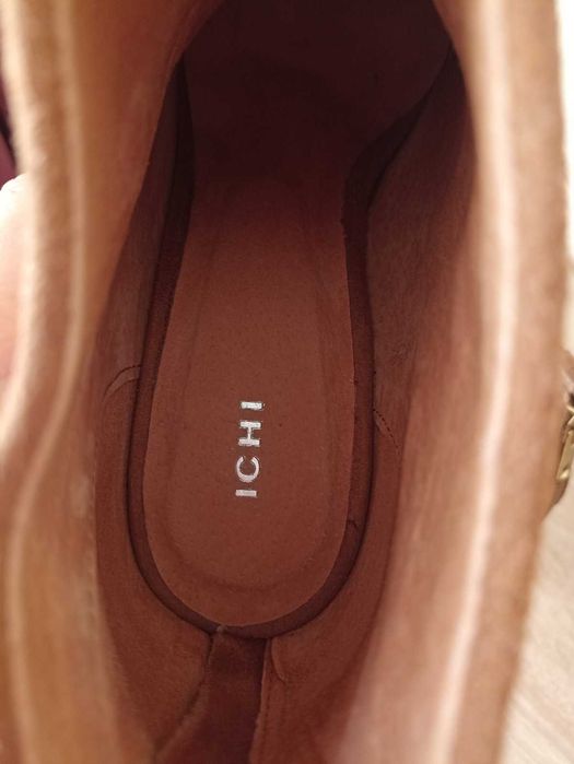 Велурени боти Nude на висок ток ICHI EU 39