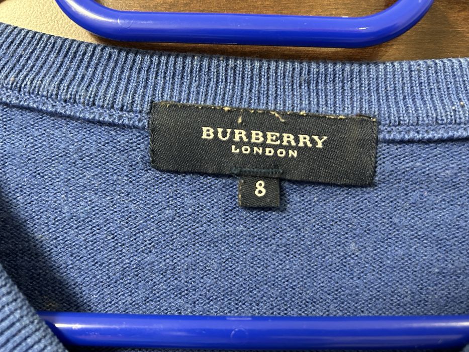 Bluza Burberry originala albastru inchis old money