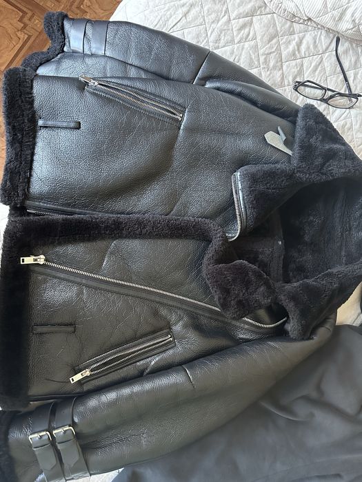 Искуственая дубленка авиатор на весну