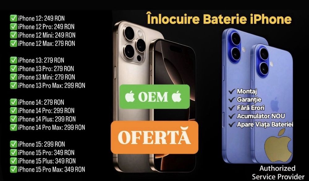  Acumulator / Baterie OEM iPhone 12/13/14/15 Pro 