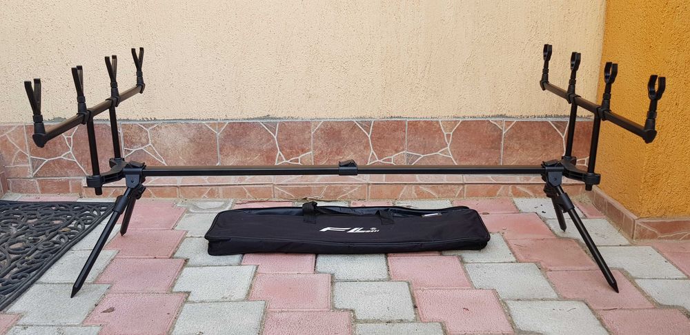 Rod pod FL BLACK EDITION pentru 4 lansete cu 4 picioare Quad Pod FL158