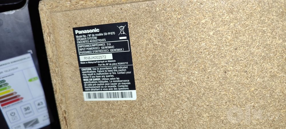 Panasonic  5500w  sentr bass 150hg gacha koʻtaradi