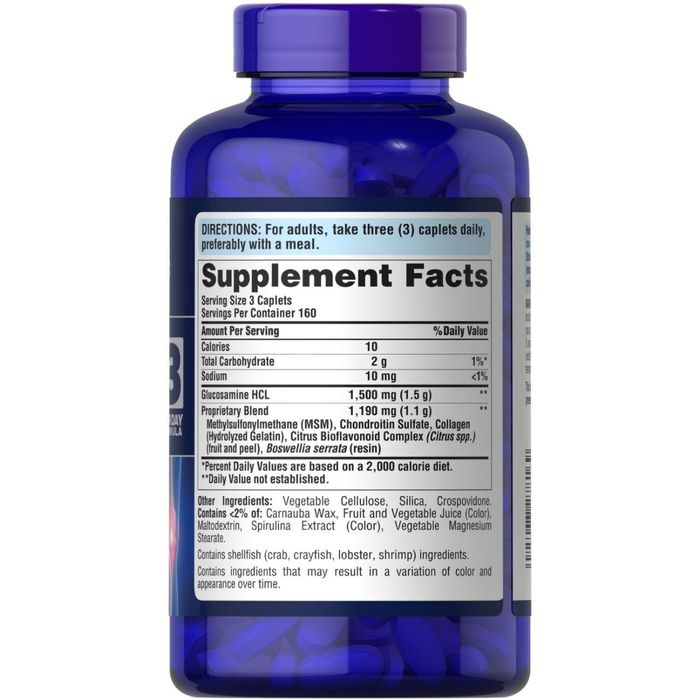 Глюкозамин Хондроитин МСМ  Puritan's Pride Glucosamin Chondroitin MSM