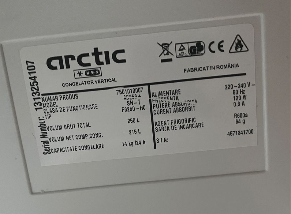 Congelator Vertical Arctic
