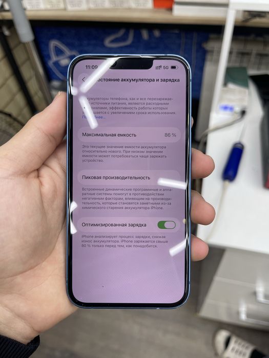 iPhone 13 128гб акб86%