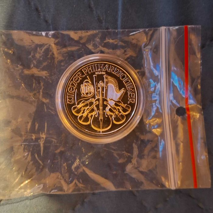Сребърна монета 1 унция -Виенската филхармония
