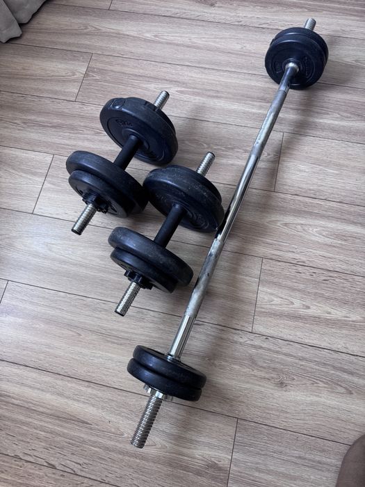 Bara ez curl si gantere / greutati