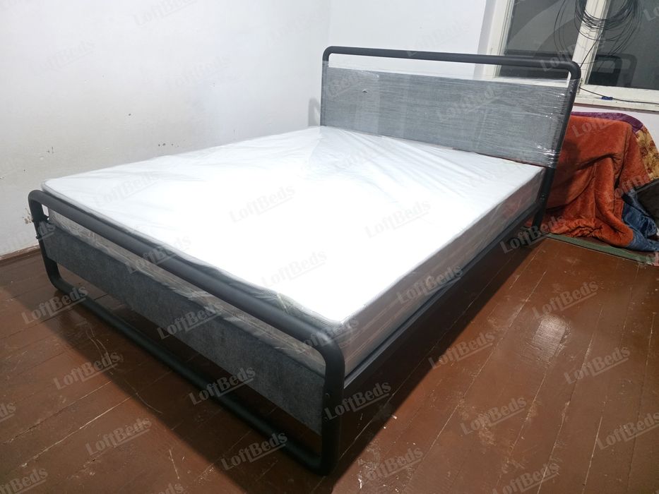 Двуспальная и односпальная кровать в стиле Лофт, Kravat LOFT stilida