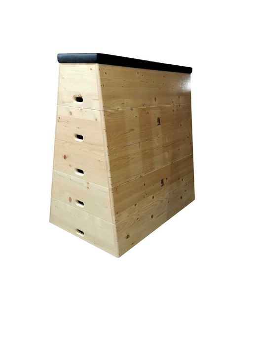 Lada gimnastica 118x80x107 cm, lemn masiv, LGE11880107