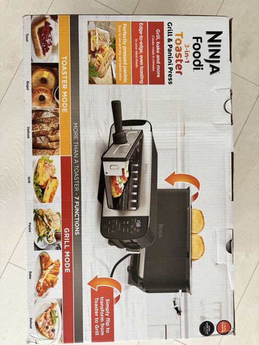 Gratar multifunctional Ninja Foodi 3in1 ST200EUWH, 2400W