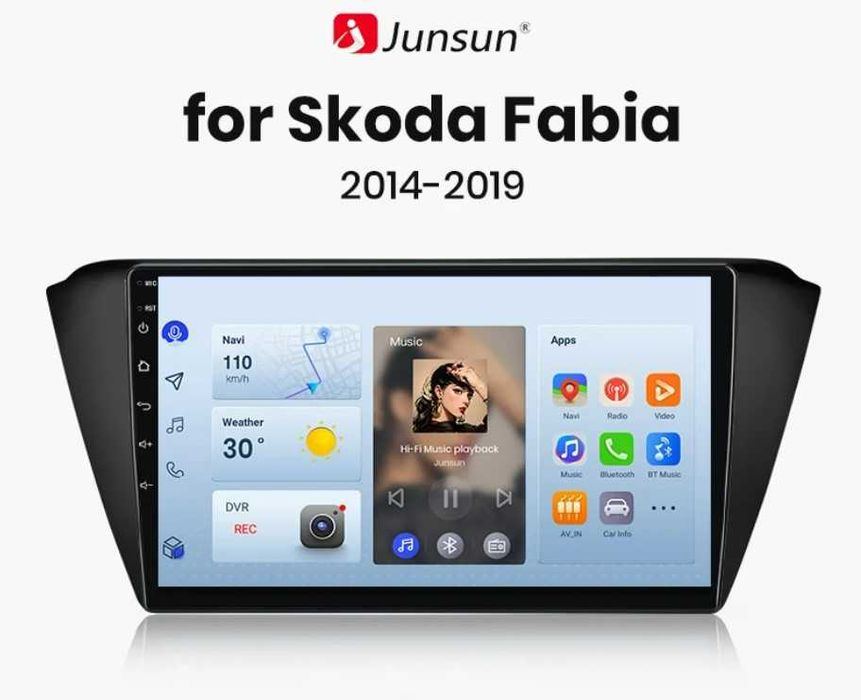 Navigatie Android  Dedicata SKODA FABIA 2014-2019 Carplay + Camera