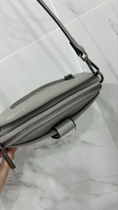 Натуральная сумка кросс боди