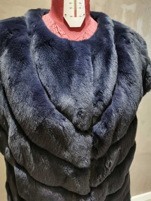 Vesta vulpe naturala, Blue Fox, import italia