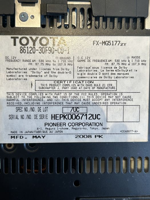 Магнитола на Gs350 190