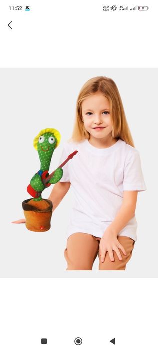 Kaktus + bonus qalam nabor. Bolalar uchun raqsga tushib gap qaytaradig