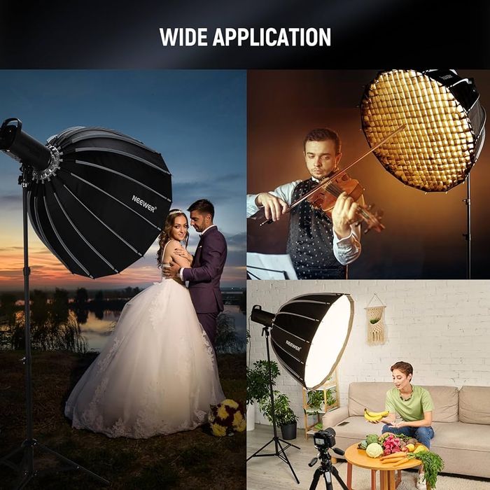 Октагон. 120см. Брзосгъваем. Грид. фото. видео. софтбокс. светкавица