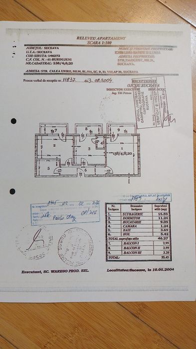Apartament 2 camere decomandat | 55 mp | 3 balcoane | Renovare recentă | Parcare