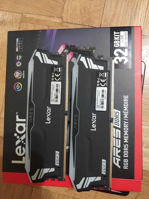 32GB 6400MT/s  DDR5 CL32 - Lexar ARES RGB (EXPO, XMP) - Нови!