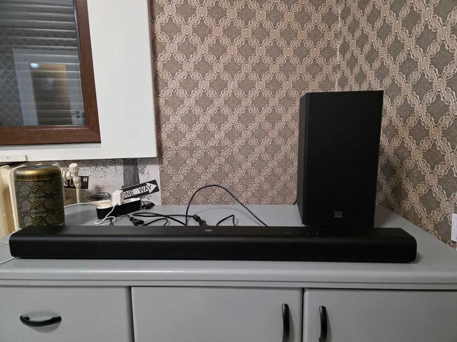 Soundbar JBL SB580, 3.1, 440W, Subwoofer Wireless, Dolby Atmos, negru
