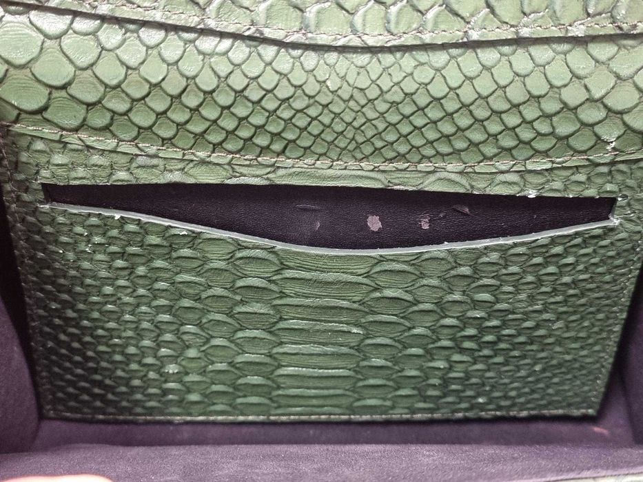 Geanta dama / verde croco / Saboniti by Iulia Pene