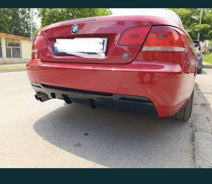 Дифузьор за BMW E92/E93, M-Tech задна броня, черен, бмв е92, тунинг