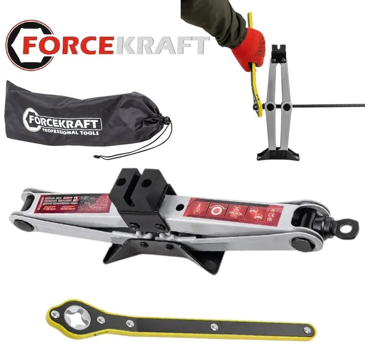 Крик Жаба 2 тона Механичен 115-400мм FORCEKRAFT