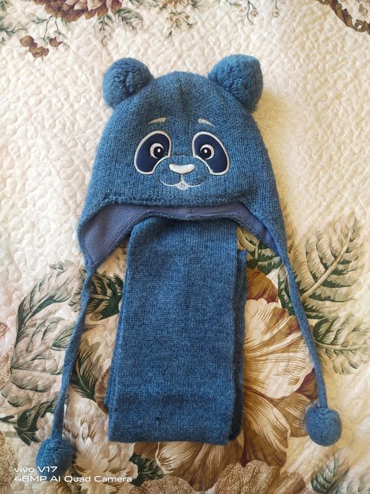 Шапочка на мальчика 2-4 годика