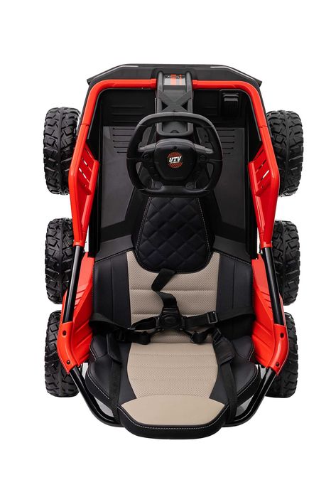 UTV electric pentru 2 copii Kinderauto BJSX2319 4X 45W 24V #RED