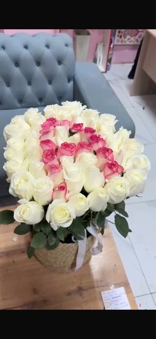 А Именной цветы букет 51 шт