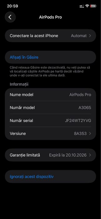 Vand airpods pro 3 full box putin folosite