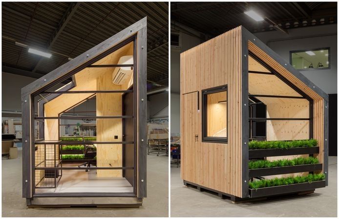 Компактный садовый офис 3-4 м² — твой личный кабинет во дворе!