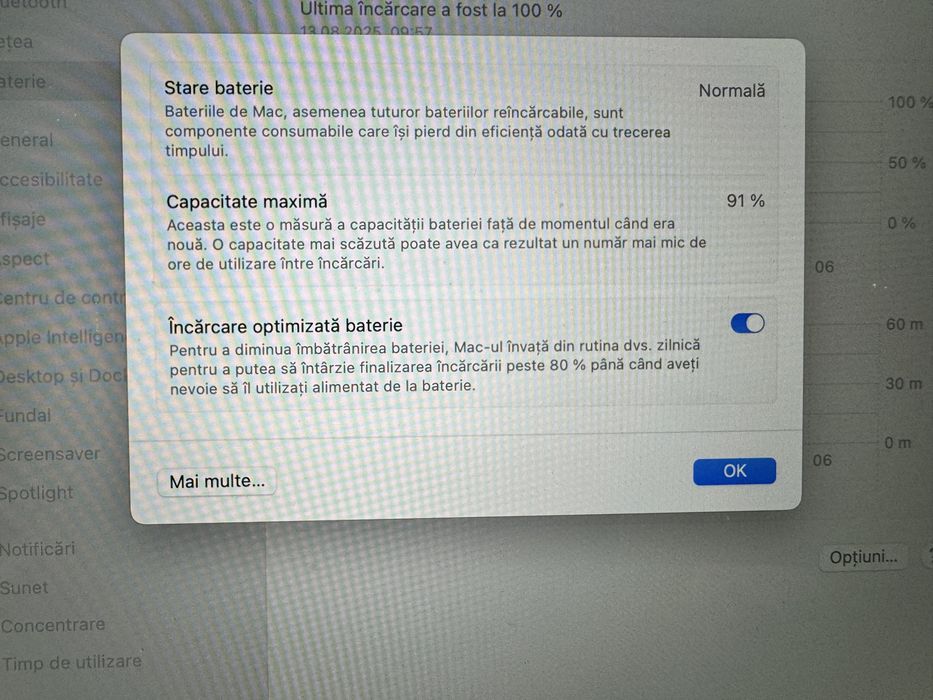 Vând Macbook Air 13 M1, 2020, 256/8 GB