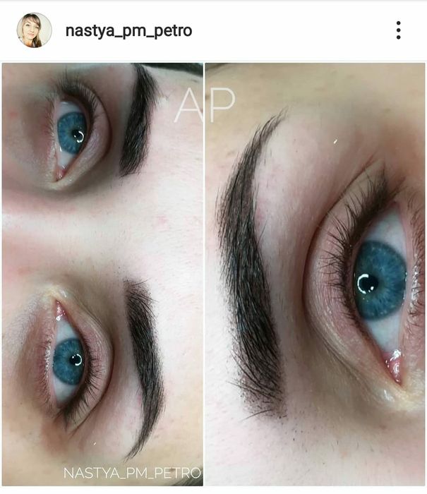 Татуаж бровей век губ