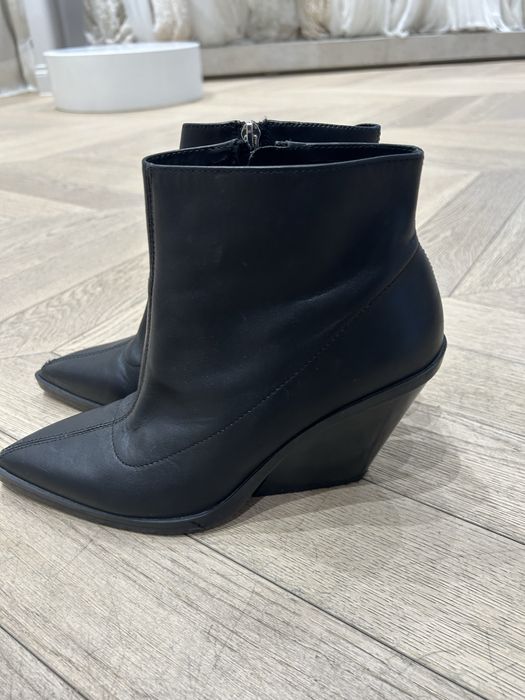 Botine ciocate zara 40 piele