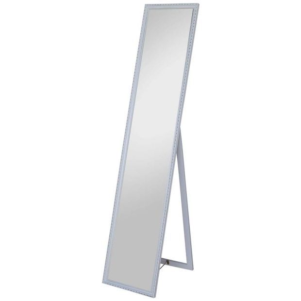 Огледало със стойка и дървена рамка